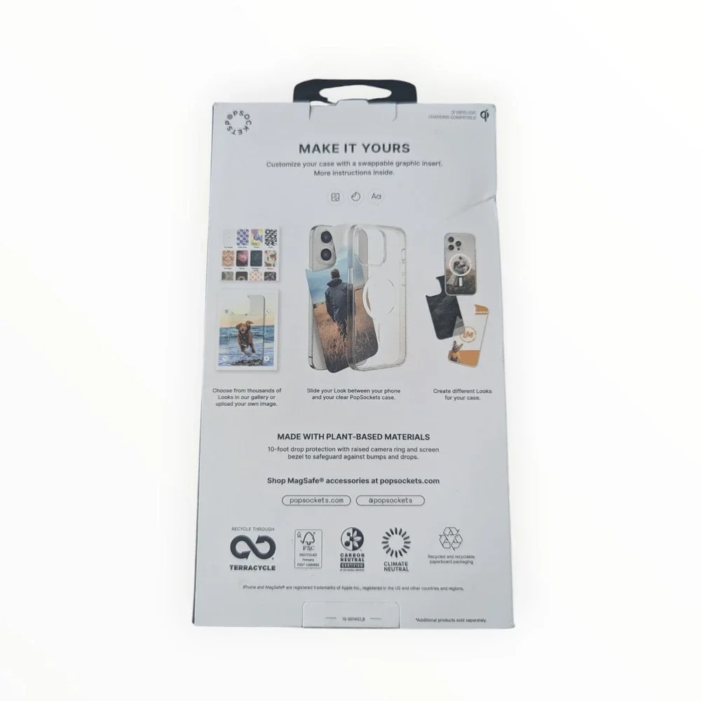V9-OS PopSockets PopCase w/Magsafe for Apple‎ iPhone 17 Pro - Clear (Scuff) ⬇️
